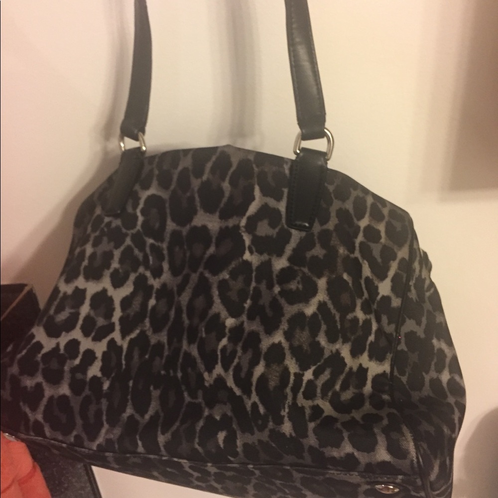 Coach zebra print purse